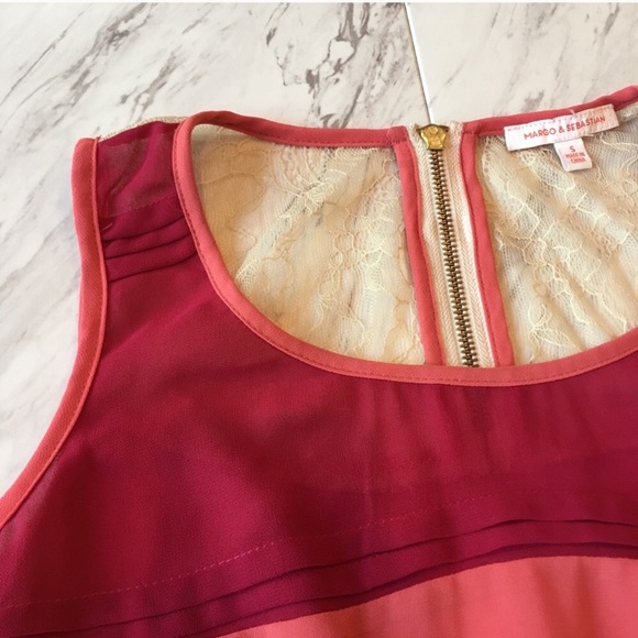 Margo and Sebastian | Multi Tone Colored Lace Tank - Picture 5 of 8